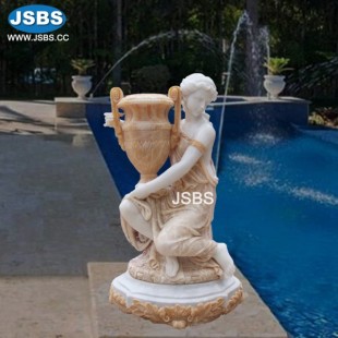 Paired Beauty Lady Holding Planter, JS-P232